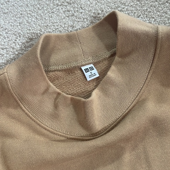 UNIQLO Smooth Cotton Long Sleeve Mockneck Sweater - Picture 5 of 6